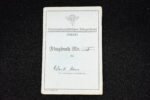 NSFK Flugbuch (Flight Log Book) - Pforzheim HJ Bann 424 Sturm 8/15 - NSFK-Gruppe 3