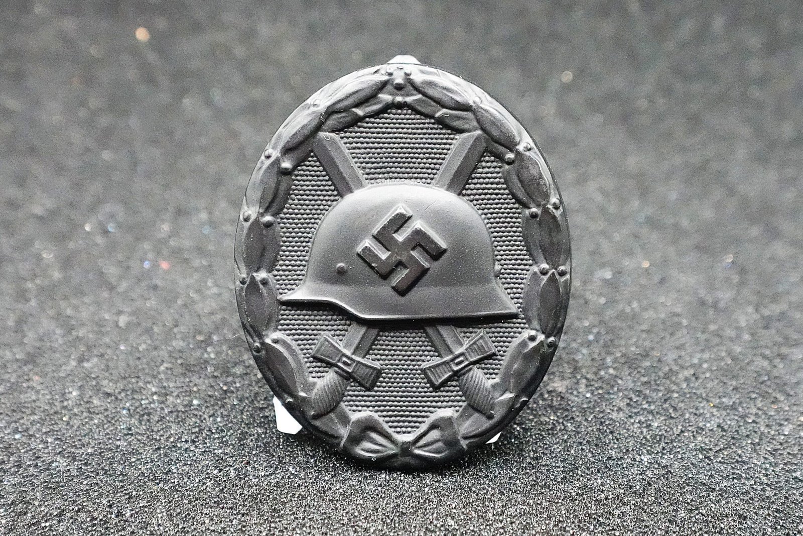 DSC01986 Wound Badge in Black – B.H. Mayer "26" – Maker Marked - Image 1
