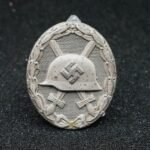 Wound Badge in Silver – “107” Carl Wild, Hamburg – Maker Marked
