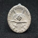 Wound Badge in Silver – “107” Carl Wild, Hamburg – Maker Marked