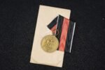German Sudetenland Medal 1938 + Pouch Otto Fechler, Bernsbach