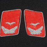 WWII Luftwaffe Flak Leutnant Officer Kragenspiegel – Uniform Removed