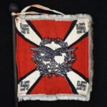 WWII Luftwaffe Flak Table Pennant / Tischfahne – Complete with Pole & Base
