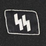 Waffen-SS Officer's Collar Tab – SS Runes - Uniform Removed