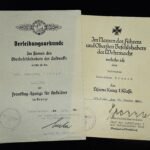 Luftwaffe Award Doc Set  – 3.(F)/122 – Ju 88 Loss January 1942 - MIA/KIA England