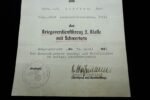 KVK2X Award Doc – Hauptmann – Luftgau Westfrankreich - Image 2