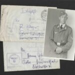 Fallschirmjäger Portrait + 2x Letters – Paratrooper Badge & Iron Cross 1st Class