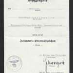 Award Document – Infantry Assault Badge in Bronze – Panzer-Grenadier-Regiment „Großdeutschland“