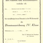 WH Dienstauszeichnung IV. Klasse – Kriegsmarine – Kreuzer „Emden“ – 1937