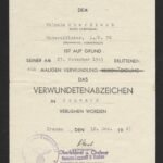 VWA in Schwarz Award Doc – Unteroffizier - Nachrichten-Abteilung 76 (46. Infanterie-Division)