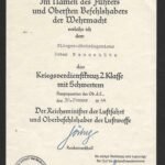 Kriegsverdienstkreuz 2. Klasse mit Schwertern Award Doc - Flieger-Stabsingenieur, 1944 - Reichsmarschall Hermann Göring