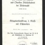 Kriegsverdienstkreuz 2. Klasse mit Schwertern Award Doc – Berlin, Wehrkreis III, 1943 - Joachim von Kortzfleisch