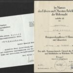 Kriegsverdienstkreuz 2. Klasse mit Schwertern Award Doc – Wehrmachtsbriefstelle XVIII – Salzburg, 30. Januar 1945 – Ringel