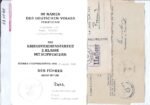 Kriegsverdienstkreuz 2. Klasse mit Schwertern Award Doc - Hauptmann, Landesschützen-Bataillon 662 - Fort von Prittwitz