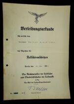 Paratrooper Badge Award Doc & Truppenausweis – Hauptmann Walter Burckhardt – FJR 1 – Kampfgruppe Burckhardt – North Africa - Image 2