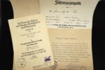 KVK2X Award Doc - Truppführer Werkluftschutz & WWI Docs - Hamburg