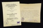 KVK2X Award Doc - Truppführer Werkluftschutz & WWI Docs - Hamburg - Image 2