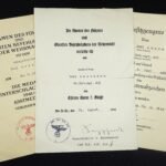 3x WH Award Docs – Artillerie-Regiment 205 (205. Infanterie-Division) - EK2, WIO & VWA