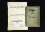 Kriegsverdienstmedaille Award Doc & Wehrpass – Marine-Artilleriearsenal Fahrkrug & Grenadier-Regiment 657 (1945)