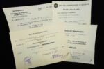 WWI Veteran Award Document Set – 1. Bayerisches Jäger-Bataillon - Wanne-Eickel