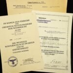 Posthumous Ostmedaille Award Doc – Hauptmann - Infanterie-Regiment 179, KIA 1942