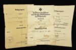 3x Award Docs - Artillerie-Regiment 186 – 86. Infanterie-Division