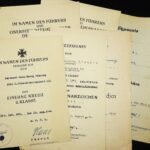 6x Award Docs - Grenadier-Regiment 680, 122 & 123 - Soviet Union, Poland, Norway Fighter