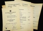 6x Award Docs - Grenadier-Regiment 680, 122 & 123 - Soviet Union, Poland, Norway Fighter