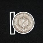 Wehrmacht Feldbinde – Officers' Belt Buckle – Aluminium