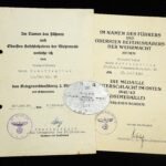 2x Award Docs & Erkennungsmarke - Unteroffizier - Infanterie-Regiment 16