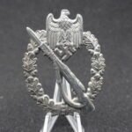 Infantry Assault Badge in Silver – Infanterie-Sturmabzeichen - Unmarked Josef Bergs & Co, Gablonz.