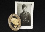 Luftwaffe Paratrooper Badge in Cloth + Portrait Photograph - Image 2