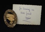 Luftwaffe Paratrooper Badge in Cloth + Portrait Photograph - Image 3