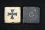 Iron Cross 1st Class 1939 - Unmarked, Engraving “Fw. Maak” - Damaged Case