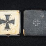 Iron Cross 1st Class 1939 - Unmarked, Engraving “Fw. Maak” - Damaged Case