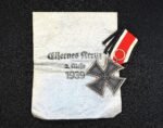 Iron Cross 2nd Class 1939 - "120" Franz Petzl, Wien + Award Packet